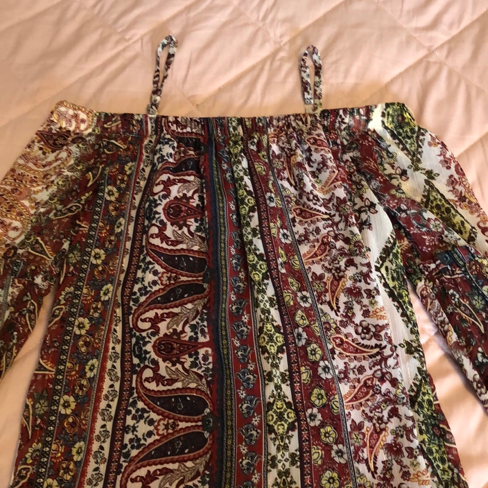 Cute Hang Off The Shoulders Top